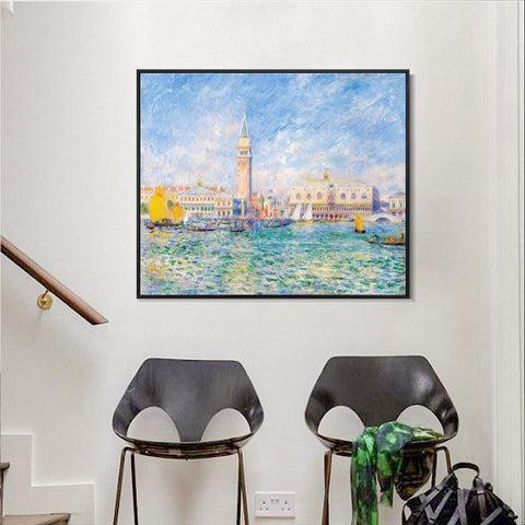 INVIN ART Framed Canvas Series#065 by Pierre Auguste Renoir Wall Art Living Room Home Office Decorations