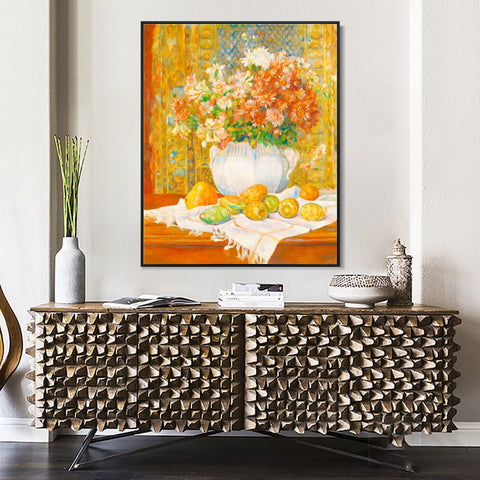 INVIN ART Framed Canvas Series#075 by Pierre Auguste Renoir Wall Art Living Room Home Office Decorations