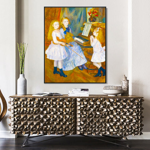 INVIN ART Framed Canvas Series#076 by Pierre Auguste Renoir Wall Art Living Room Home Office Decorations