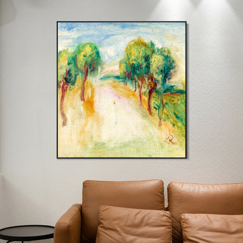 INVIN ART Framed Canvas LA MAISON DE L'ARTISTE by Pierre Auguste Renoir Wall Art Living Room Home Office Decorations