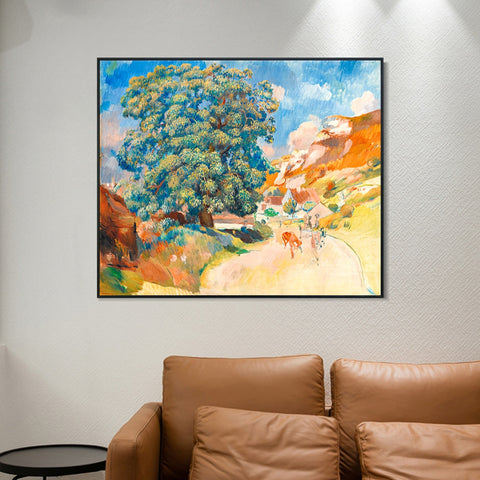 INVIN ART Framed Canvas LE CHALET DE BLANCHE PIERSON A POURVILLE by Pierre Auguste Renoir Wall Art Living Room Home Office Decorations