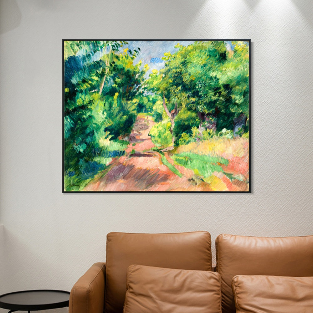 INVIN ART Framed Canvas LES ENVIRONS DE VARENGEVILLE by Pierre Auguste Renoir Wall Art Living Room Home Office Decorations
