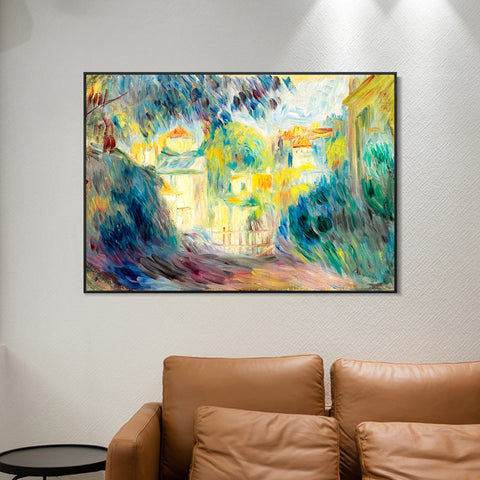 INVIN ART Framed Canvas PAYSAGE 8 by Pierre Auguste Renoir Wall Art Living Room Home Office Decorations
