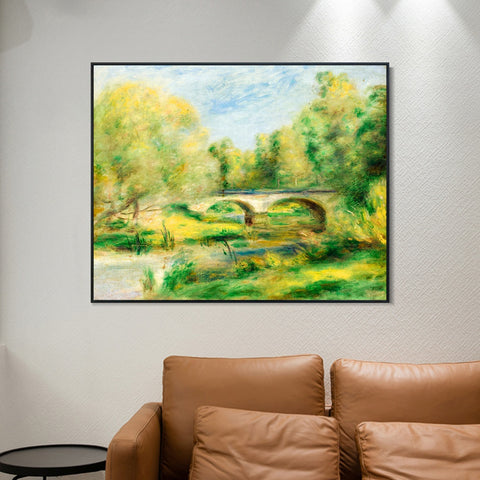 INVIN ART Framed Canvas PAYSAGE 12 by Pierre Auguste Renoir Wall Art Living Room Home Office Decorations