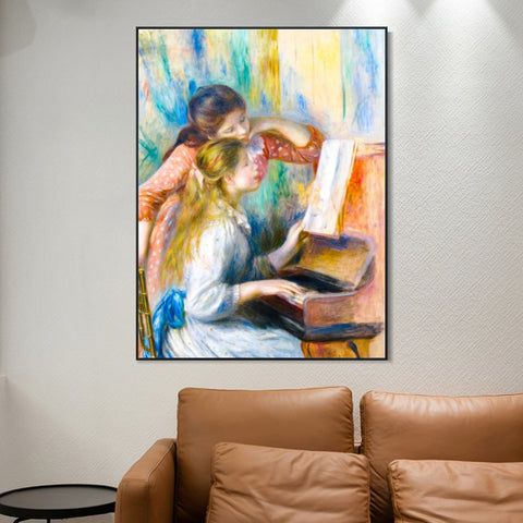 INVIN ART Framed Canvas Series#183 by Pierre Auguste Renoir Wall Art Living Room Home Office Decorations