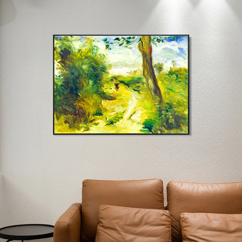 INVIN ART Framed Canvas Landscape between Storms by Pierre Auguste Renoir Wall Art Living Room Home Office Decorations