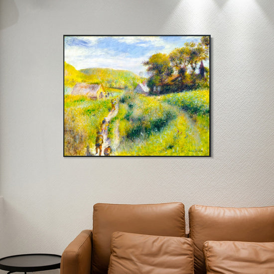INVIN ART Framed Canvas The Vintagers by Pierre Auguste Renoir Wall Art Living Room Home Office Decorations