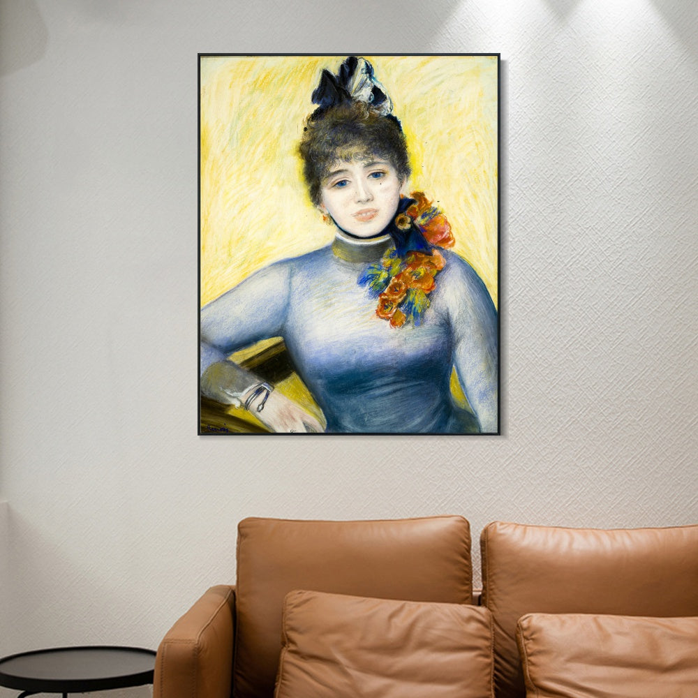 INVIN ART Framed Canvas Caroline R¨¦my by Pierre Auguste Renoir Wall Art Living Room Home Office Decorations