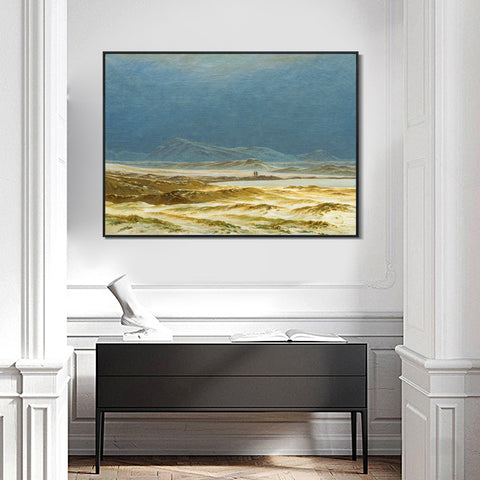 INVIN ART Framed Canvas Northern Landscape, Spring by Caspar David Friedrich Wall Art Living Room Home Office Decorations