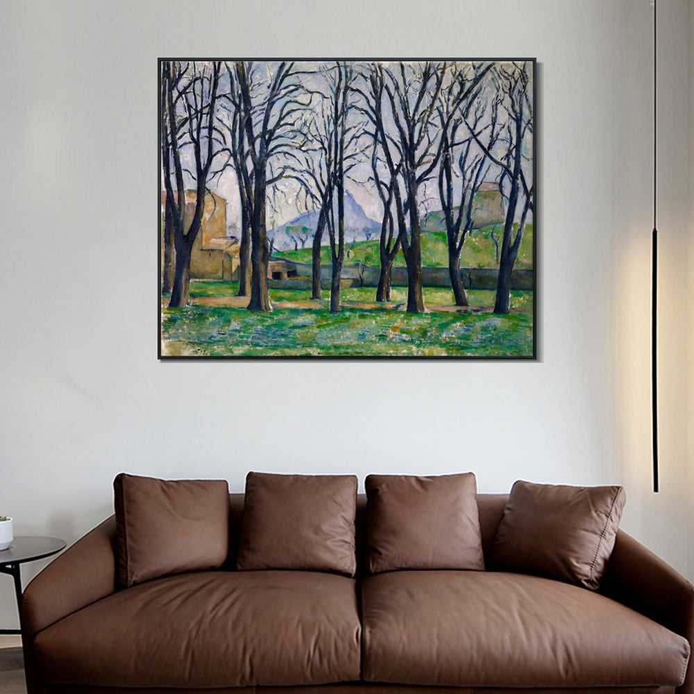 INVIN ART Framed Canvas Giclee Print Art Apples and Oranges by Paul Cezanne Wall Art