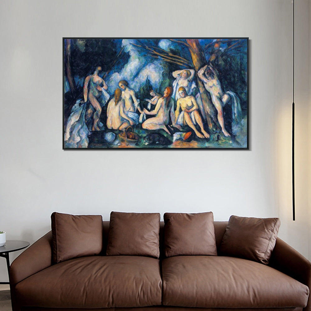 INVIN ART Framed Canvas Giclee Print Art Series#002 by Paul Cezanne Wall Art