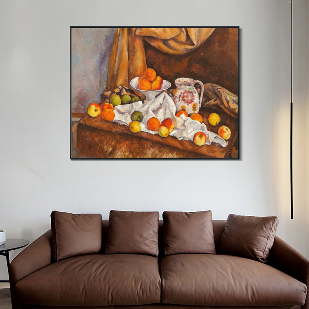 INVIN ART Framed Canvas Giclee Print Art Series#009 by Paul Cezanne Wall Art
