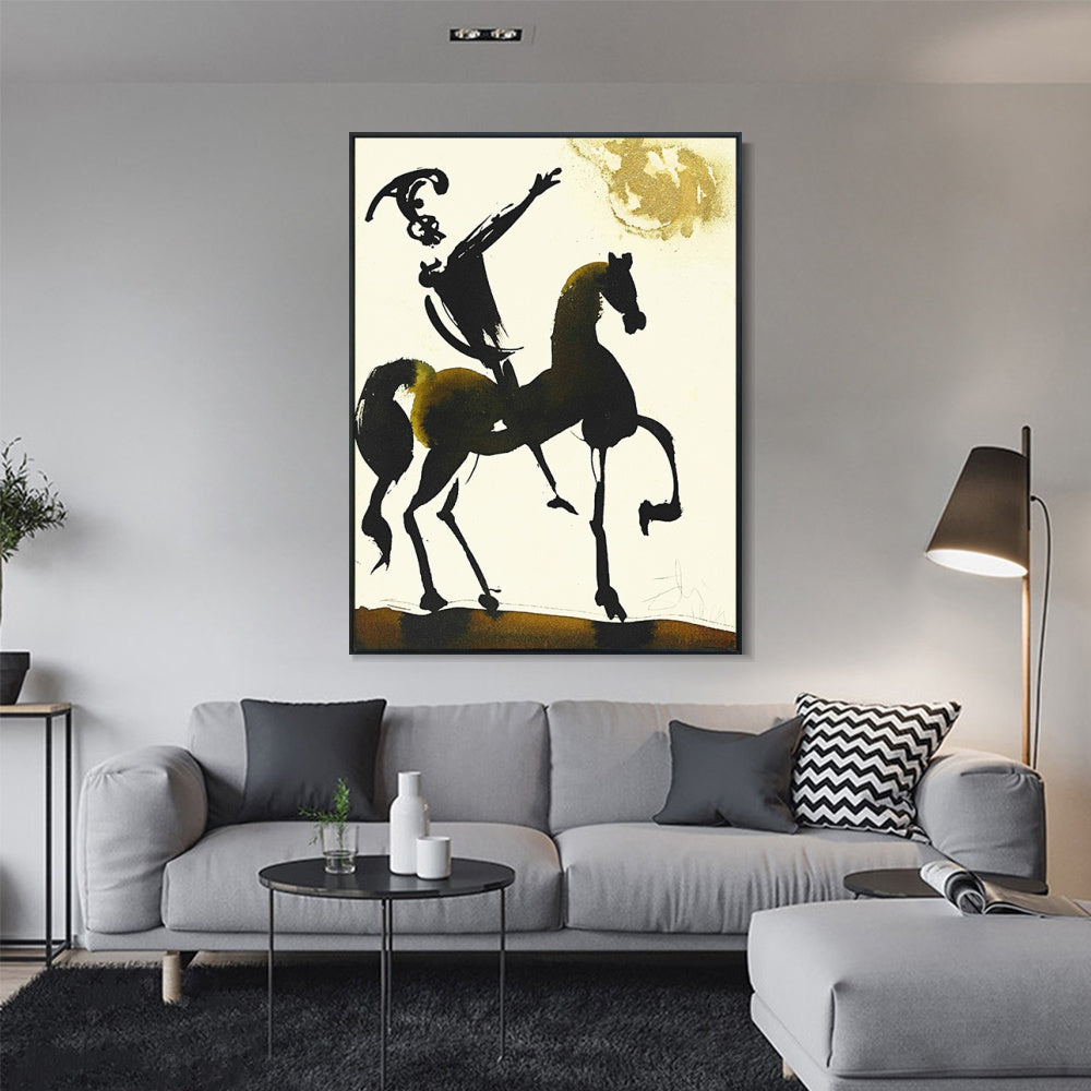 INVIN ART Framed Canvas Series#024 by Salvador Dal Wall Art Living Room Home Office Decorations
