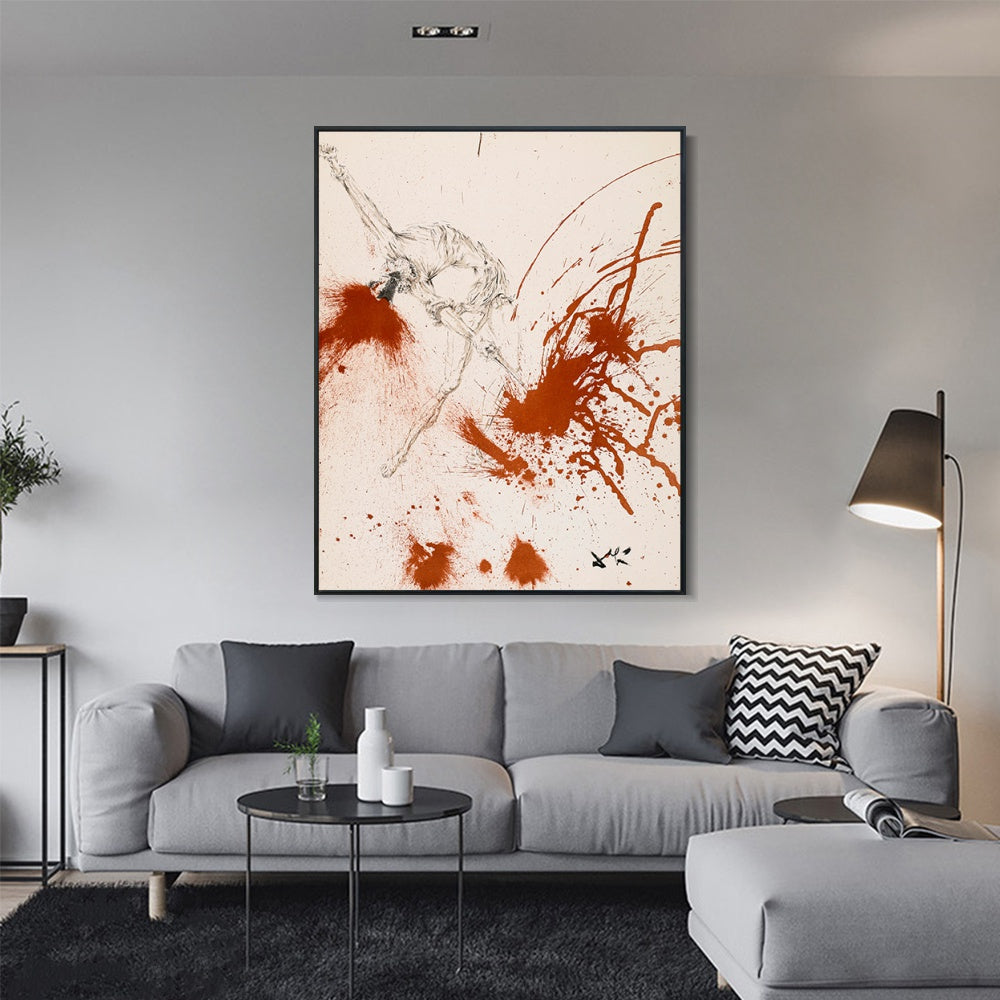 INVIN ART Framed Canvas Series#034 by Salvador Dal Wall Art Living Room Home Office Decorations