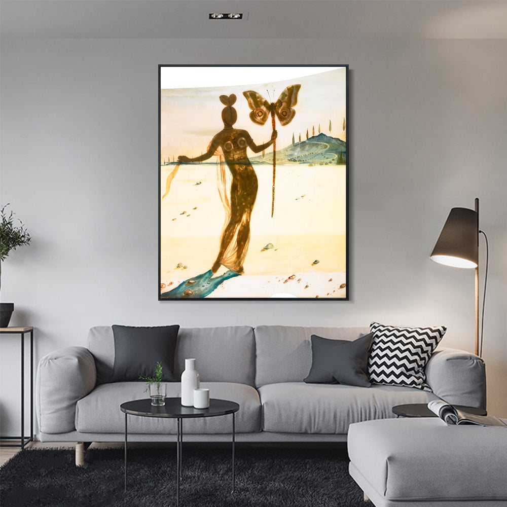 INVIN ART Framed Canvas Series#035 by Salvador Dal Wall Art Living Room Home Office Decorations