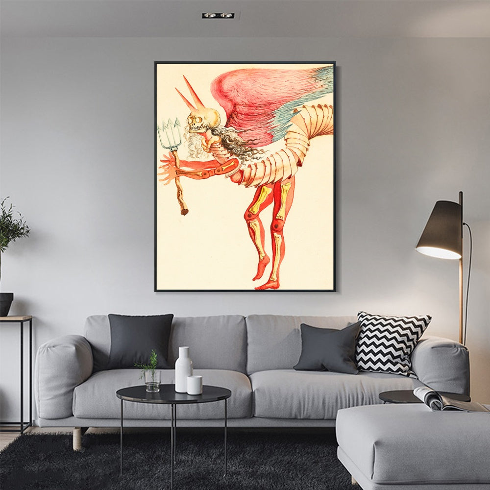 INVIN ART Framed Canvas Series#039 by Salvador Dal Wall Art Living Room Home Office Decorations