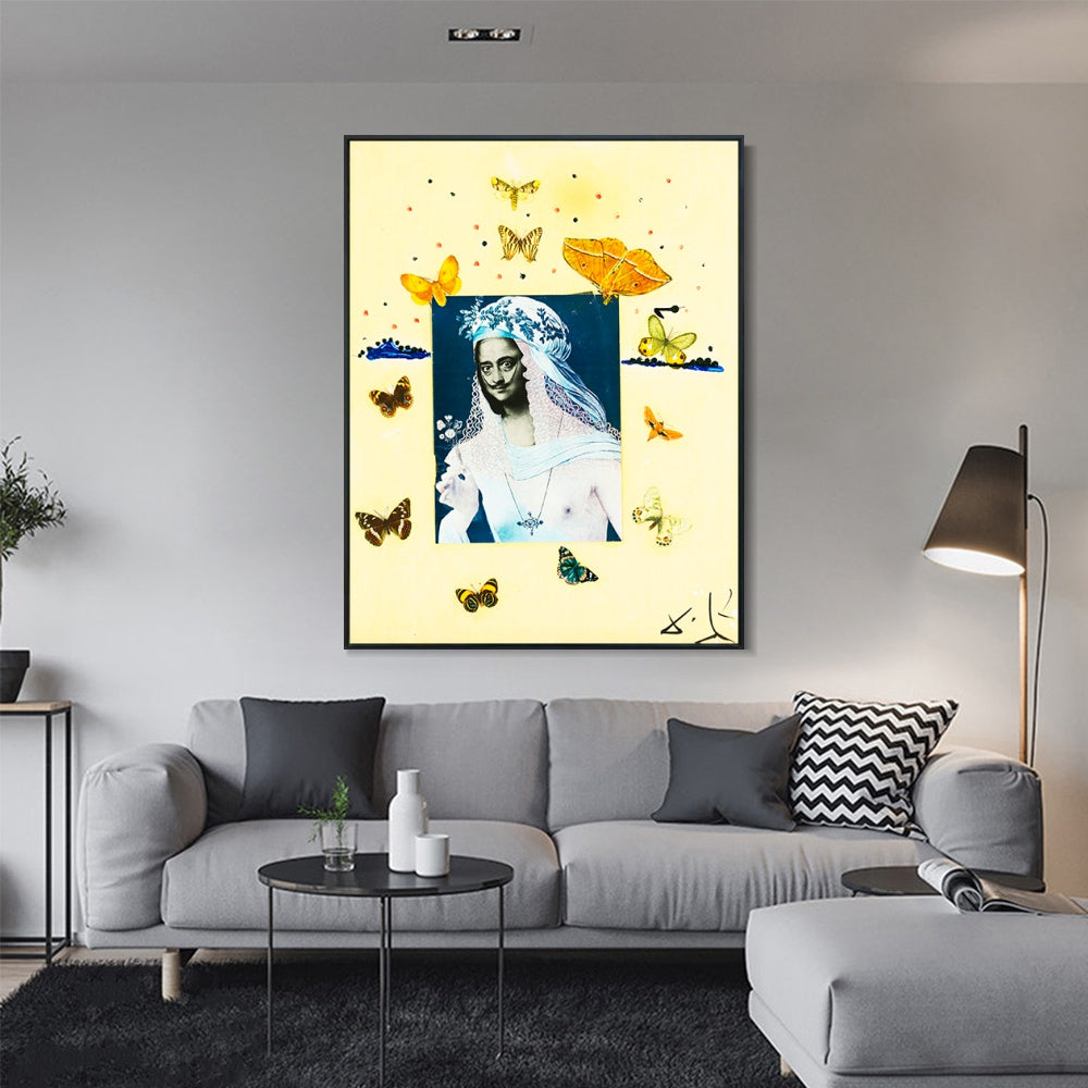 INVIN ART Framed Canvas Series#041 by Salvador Dal Wall Art Living Room Home Office Decorations