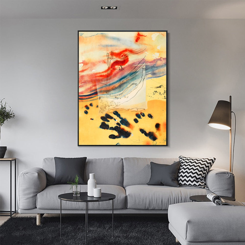 INVIN ART Framed Canvas Series#058 by Salvador Dal Wall Art Living Room Home Office Decorations