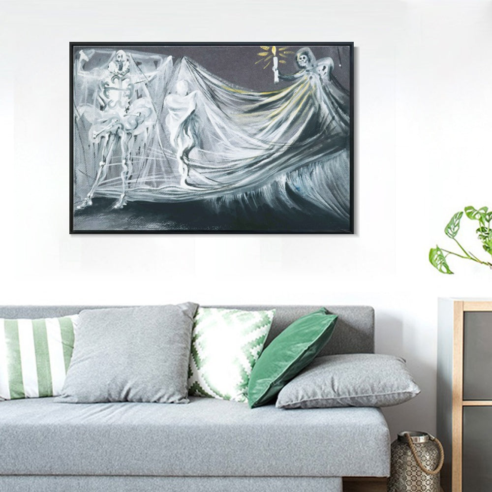 INVIN ART Framed Canvas Series#078 by Salvador Dal Wall Art Living Room Home Office Decorations