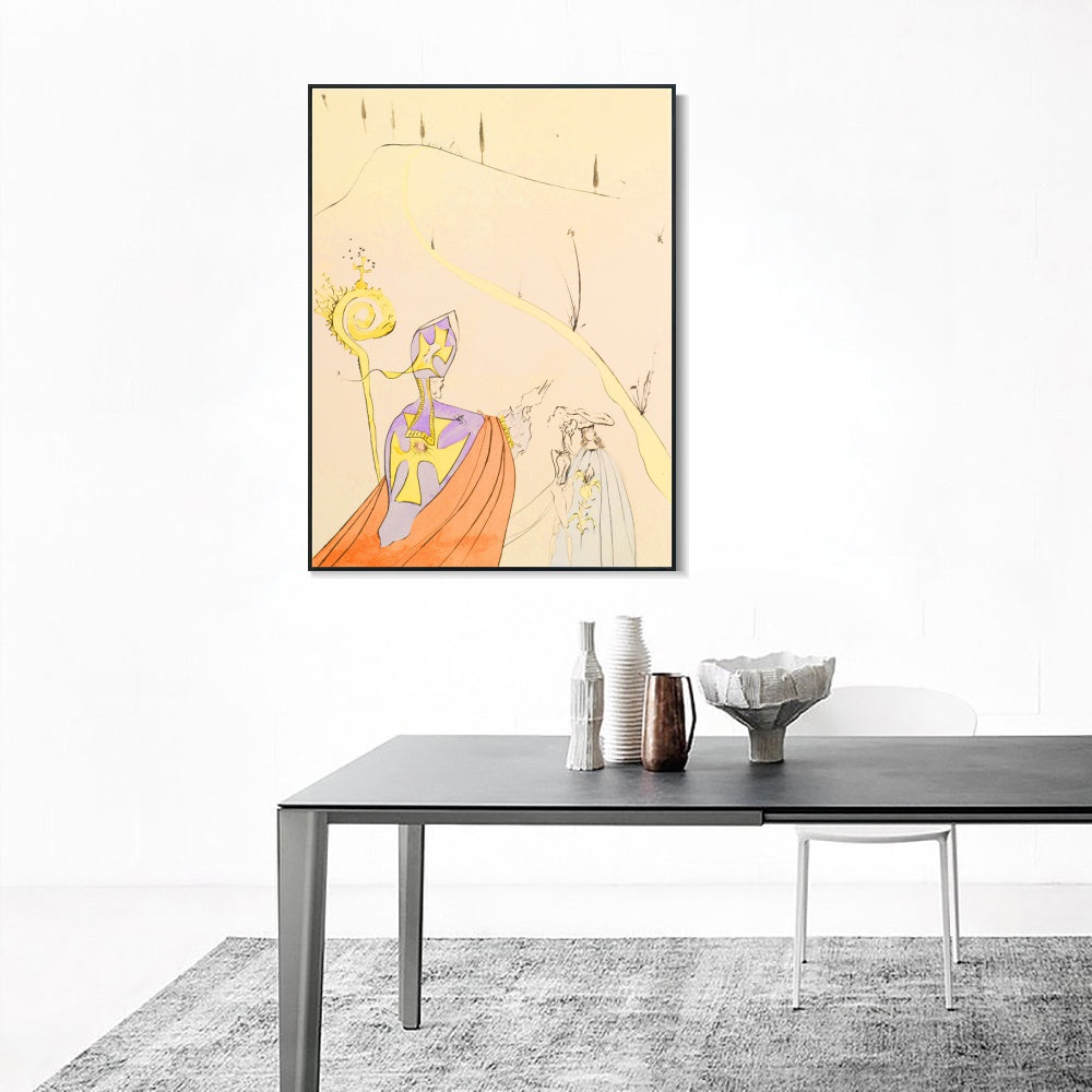 INVIN ART Framed Canvas Series#101 by Salvador Dal Wall Art Living Room Home Office Decorations