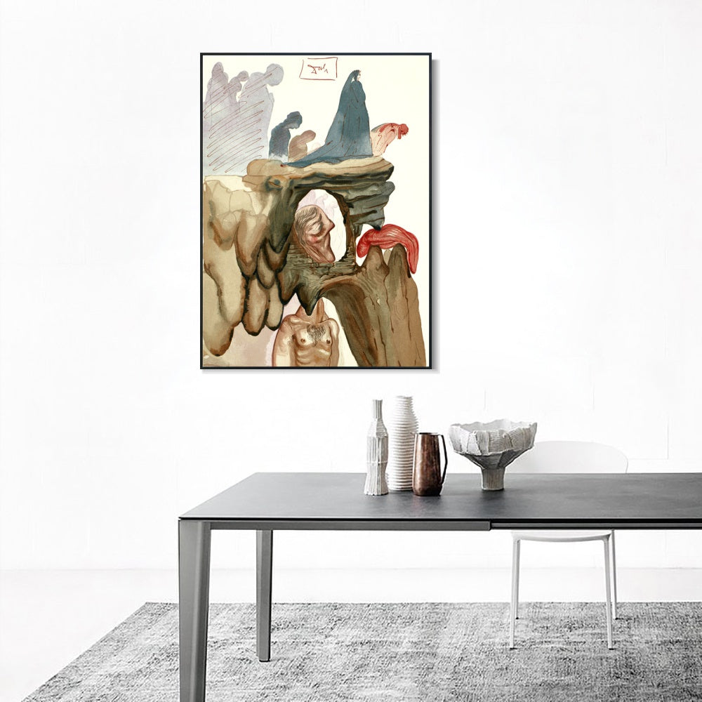 INVIN ART Framed Canvas Series#113 by Salvador Dal Wall Art Living Room Home Office Decorations