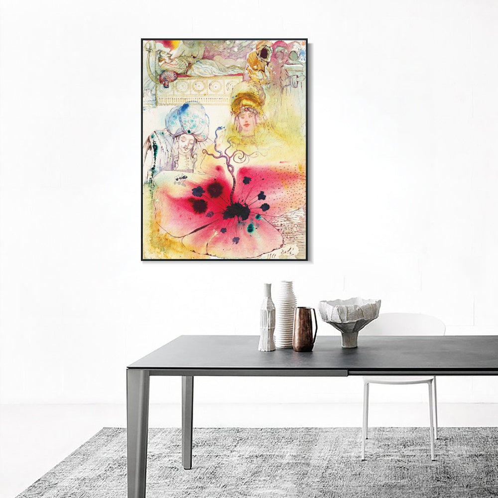 INVIN ART Framed Canvas Series#116 by Salvador Dal Wall Art Living Room Home Office Decorations