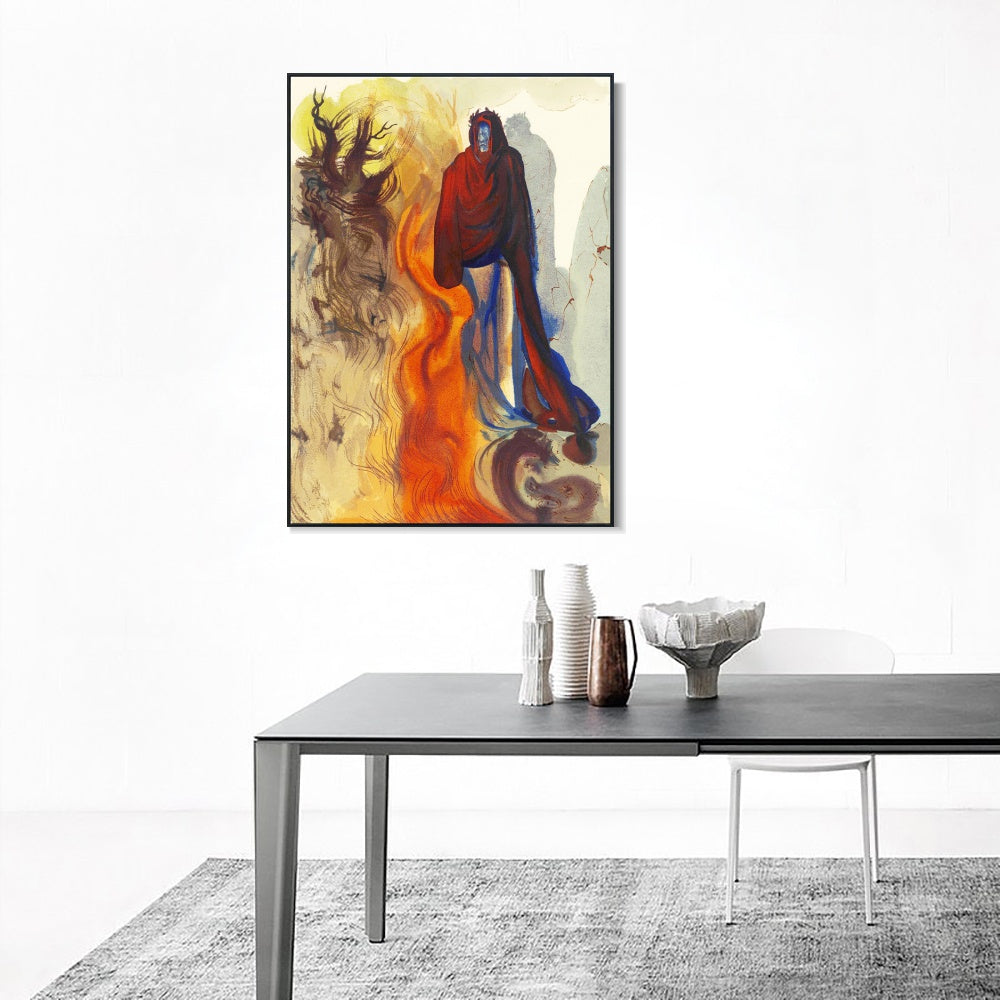 INVIN ART Framed Canvas Series#118 by Salvador Dal Wall Art Living Room Home Office Decorations