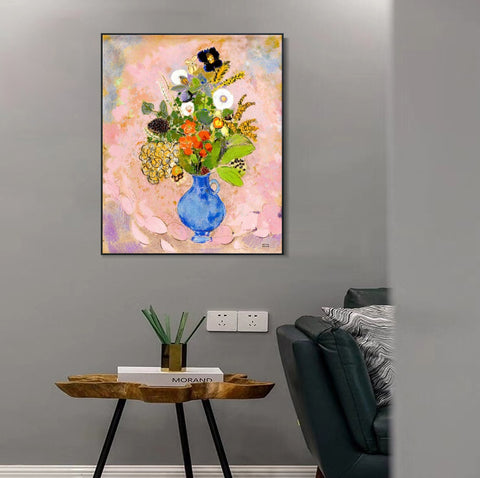 INVIN ART Framed Canvas Series#027 by Odilon Redon Wall Art Living Room Home Office Decorations