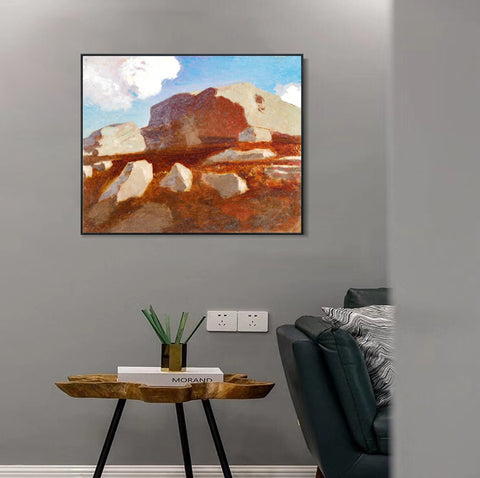 INVIN ART Framed Canvas Series#032 by Odilon Redon Wall Art Living Room Home Office Decorations