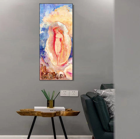 INVIN ART Framed Canvas Series#043 by Odilon Redon Wall Art Living Room Home Office Decorations