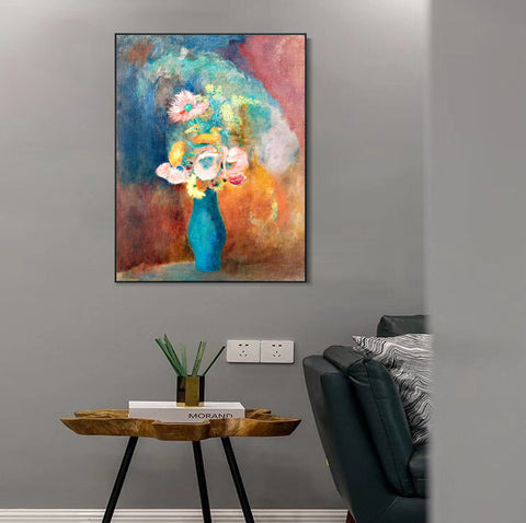 INVIN ART Framed Canvas Series#053 by Odilon Redon Wall Art Living Room Home Office Decorations
