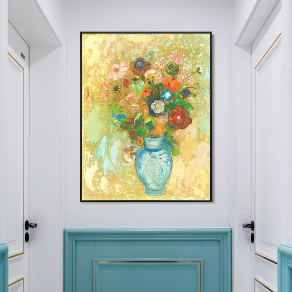 INVIN ART Framed Canvas Series#067 by Odilon Redon Wall Art Living Room Home Office Decorations