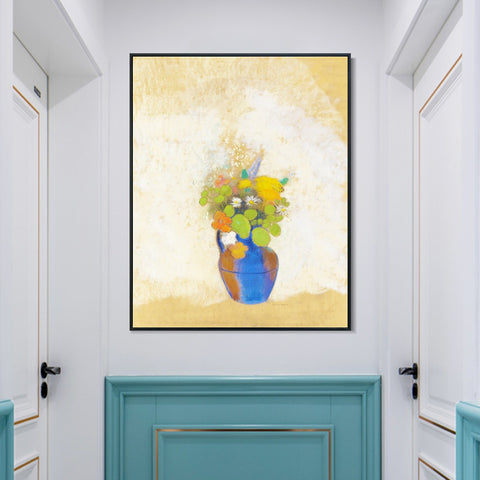 INVIN ART Framed Canvas Series#068 by Odilon Redon Wall Art Living Room Home Office Decorations