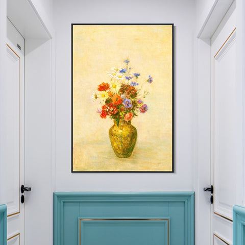 INVIN ART Framed Canvas Series#069 by Odilon Redon Wall Art Living Room Home Office Decorations