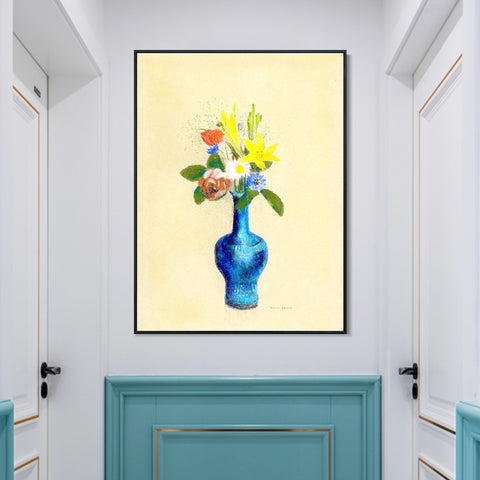 INVIN ART Framed Canvas Series#073 by Odilon Redon Wall Art Living Room Home Office Decorations