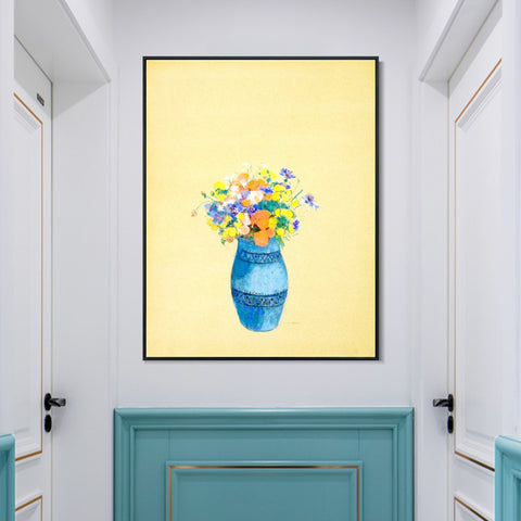 INVIN ART Framed Canvas Series#081 by Odilon Redon Wall Art Living Room Home Office Decorations