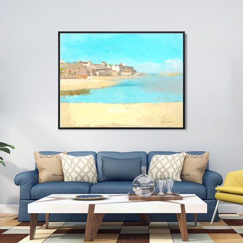 INVIN ART Framed Canvas Series#084 by Odilon Redon Wall Art Living Room Home Office Decorations
