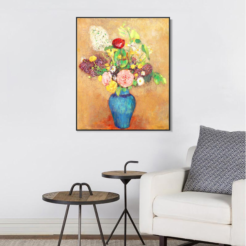 INVIN ART Framed Canvas Series#096 by Odilon Redon Wall Art Living Room Home Office Decorations