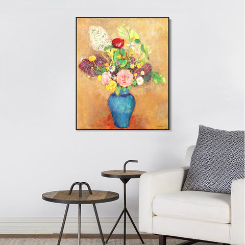 INVIN ART Framed Canvas Series#096 by Odilon Redon Wall Art Living Room Home Office Decorations