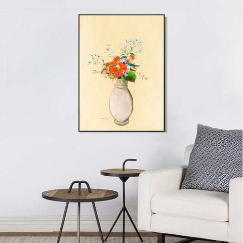 INVIN ART Framed Canvas Series#097 by Odilon Redon Wall Art Living Room Home Office Decorations