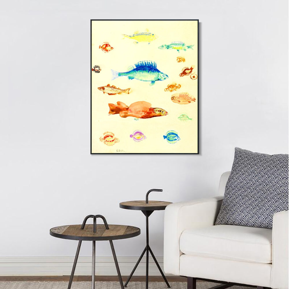 INVIN ART Framed Canvas Series#111 by Odilon Redon Wall Art Living Room Home Office Decorations