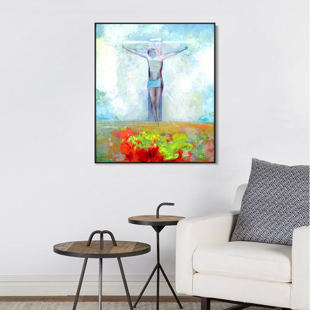 INVIN ART Framed Canvas Series#112 by Odilon Redon Wall Art Living Room Home Office Decorations