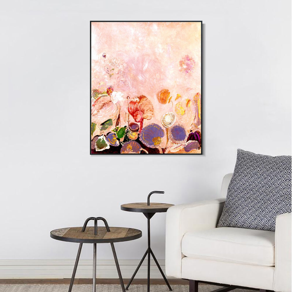 INVIN ART Framed Canvas Series#128 by Odilon Redon Wall Art Living Room Home Office Decorations