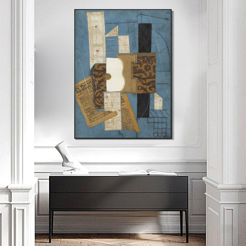 INVIN ART Framed Canvas Giclee Print Art Series#371 by Pablo Picasso Wall Art Living Room Home Office Decorations