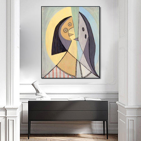 INVIN ART Framed Canvas Giclee Print Art 1929 Buste de femme2 by Pablo Picasso Wall Art Living Room Home Office Decorations