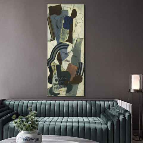 INVIN ART Framed Canvas Giclee Print Art Series#385 by Pablo Picasso Wall Art Living Room Home Office Decorations