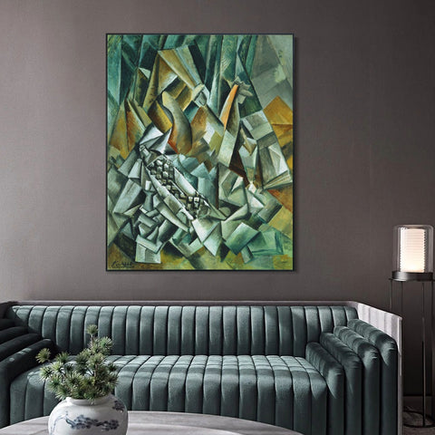 INVIN ART Framed Canvas Giclee Print Art Series#388 by Pablo Picasso Wall Art Living Room Home Office Decorations