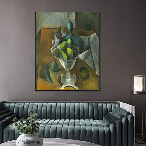 INVIN ART Framed Canvas Giclee Print Art Series#390 by Pablo Picasso Wall Art Living Room Home Office Decorations