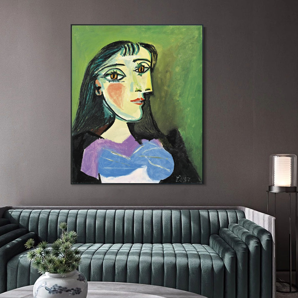 INVIN ART Framed Canvas Giclee Print Art Series#401 by Pablo Picasso Wall Art