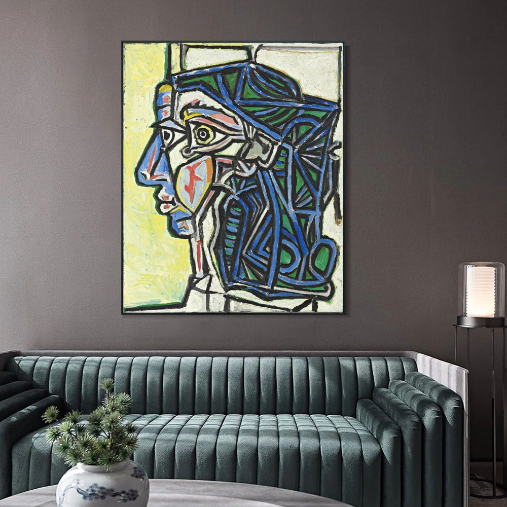 INVIN ART Framed Canvas Giclee Print Art Series#404 by Pablo Picasso Wall Art
